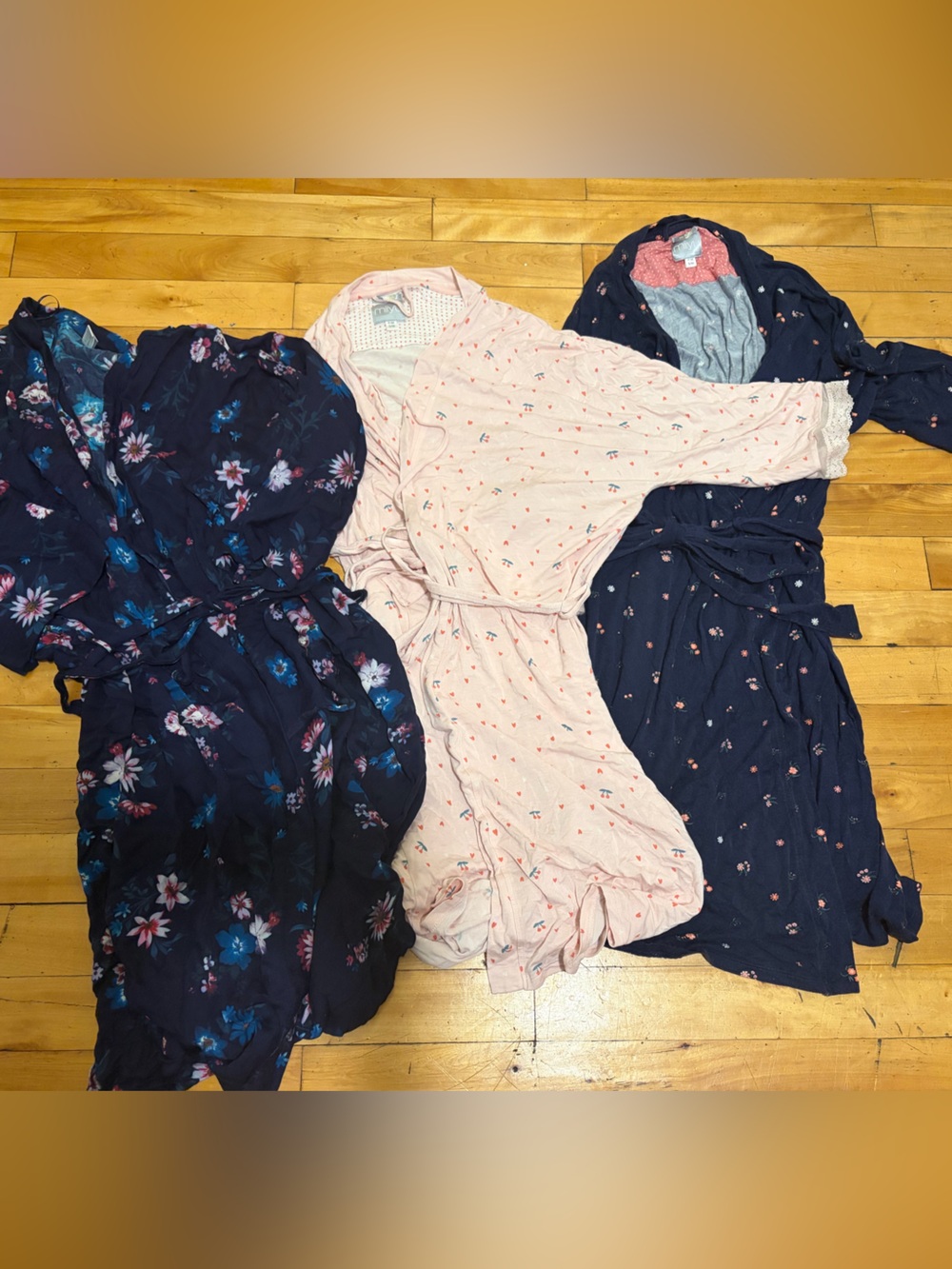 3 floral robes  bundle - size s/m